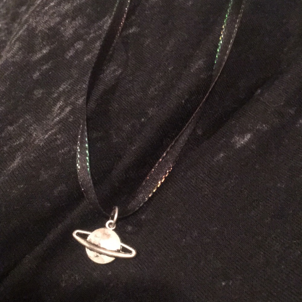 Saturn choker necklace